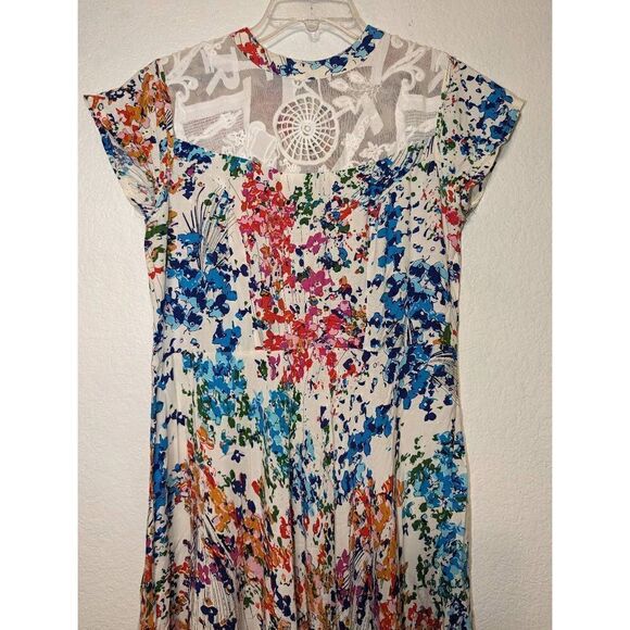 Neeru Kumar Floral Maxi Dress with Lace Top Size Small - Picture 11 of 16